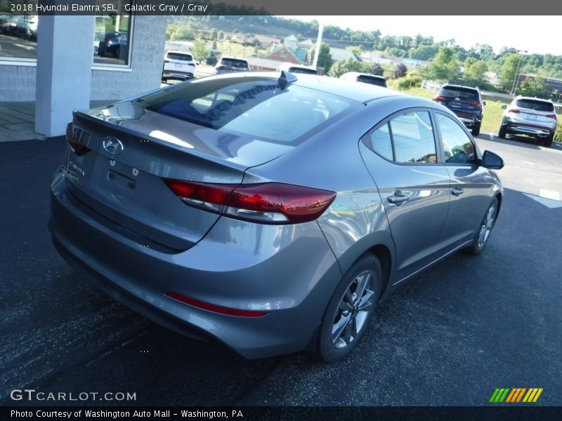 Galactic Gray / Gray 2018 Hyundai Elantra SEL