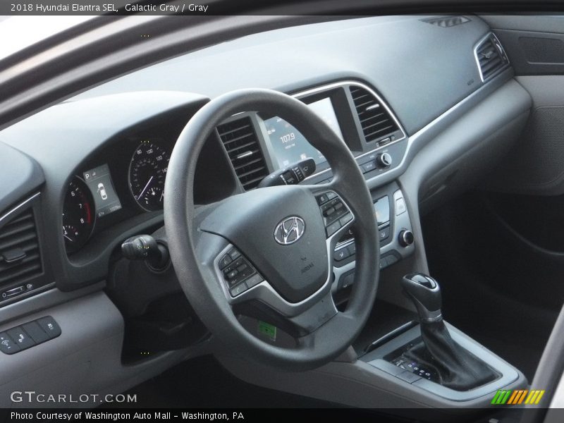 Galactic Gray / Gray 2018 Hyundai Elantra SEL