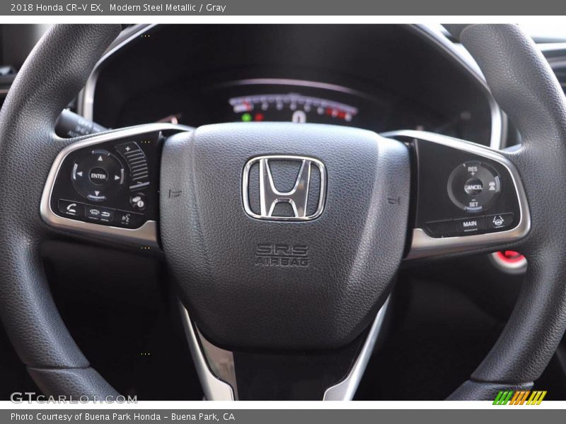 Modern Steel Metallic / Gray 2018 Honda CR-V EX