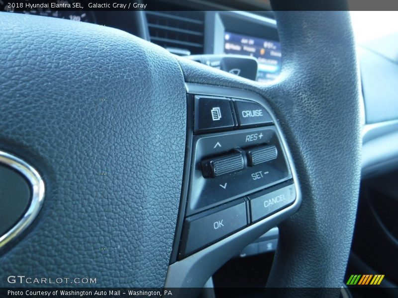 Galactic Gray / Gray 2018 Hyundai Elantra SEL