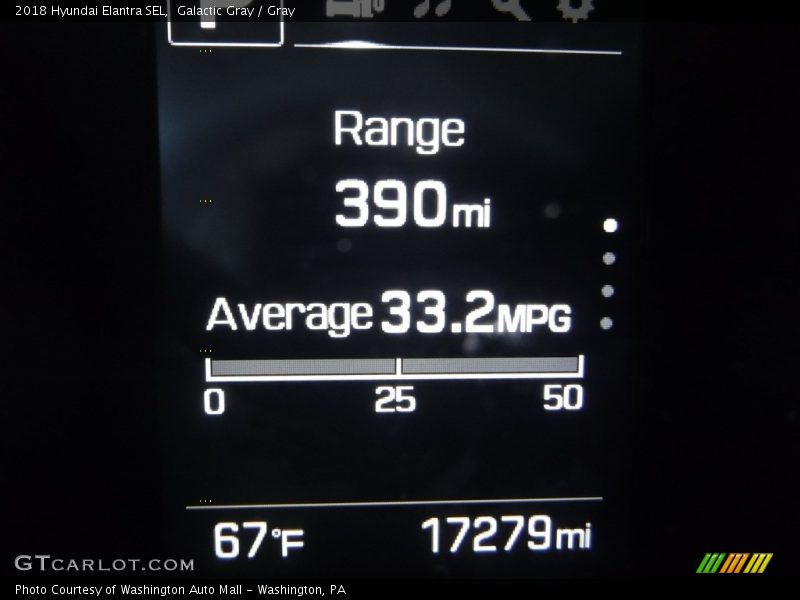 Galactic Gray / Gray 2018 Hyundai Elantra SEL