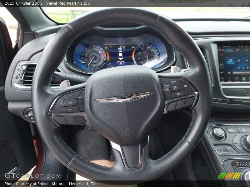 Velvet Red Pearl / Black 2015 Chrysler 200 S
