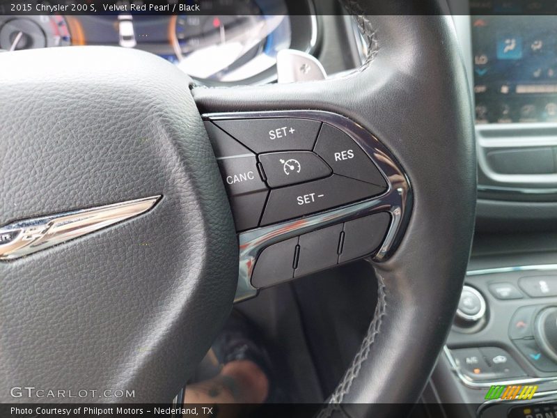 Velvet Red Pearl / Black 2015 Chrysler 200 S