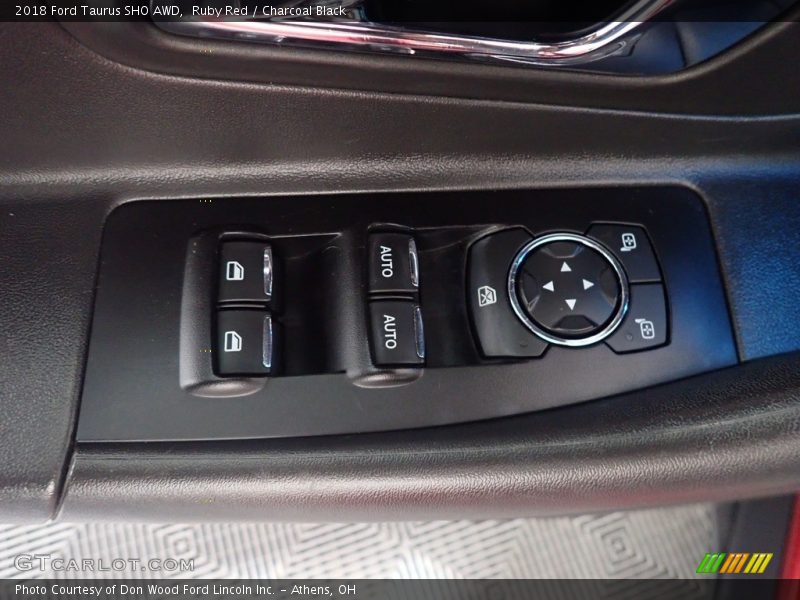 Ruby Red / Charcoal Black 2018 Ford Taurus SHO AWD