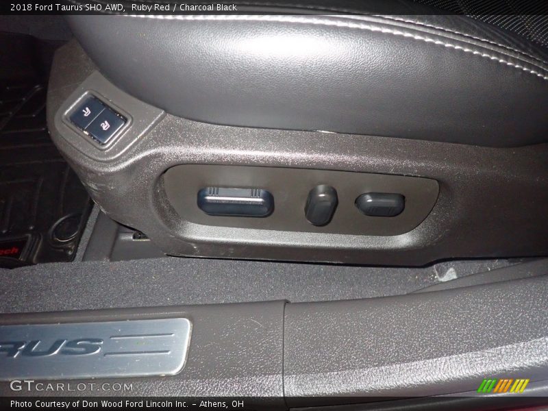 Ruby Red / Charcoal Black 2018 Ford Taurus SHO AWD