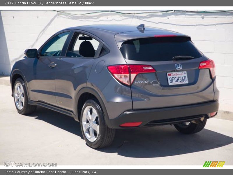 Modern Steel Metallic / Black 2017 Honda HR-V EX