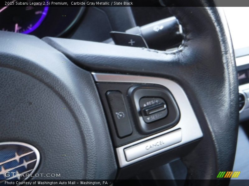 Carbide Gray Metallic / Slate Black 2015 Subaru Legacy 2.5i Premium