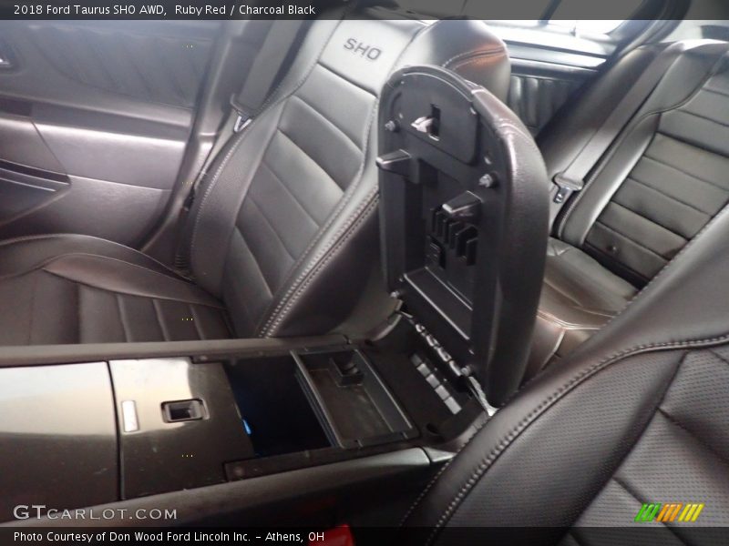 Ruby Red / Charcoal Black 2018 Ford Taurus SHO AWD