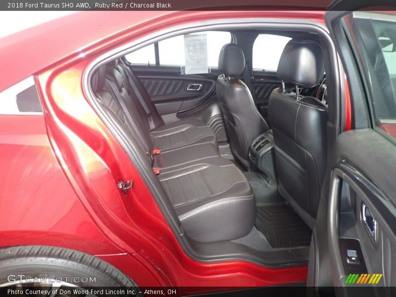 Ruby Red / Charcoal Black 2018 Ford Taurus SHO AWD