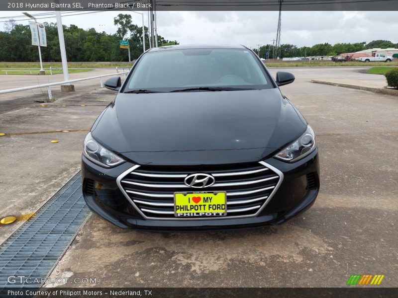 Phantom Black / Black 2018 Hyundai Elantra SEL