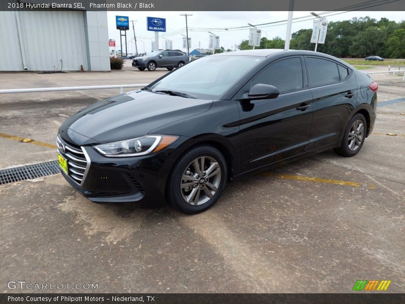 Phantom Black / Black 2018 Hyundai Elantra SEL