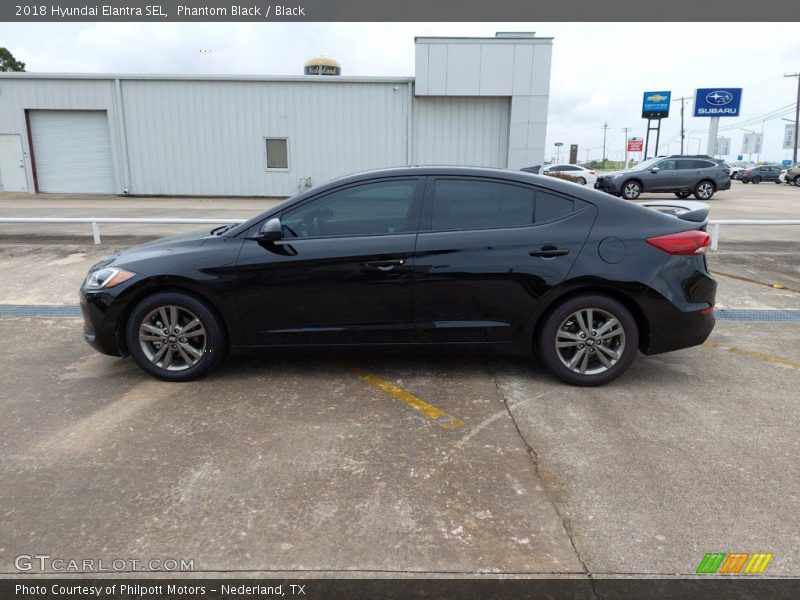 Phantom Black / Black 2018 Hyundai Elantra SEL