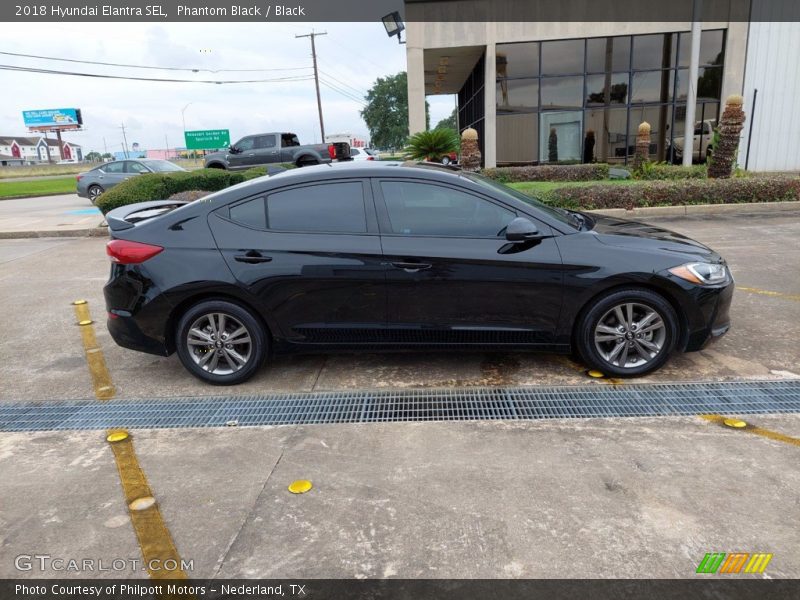 Phantom Black / Black 2018 Hyundai Elantra SEL