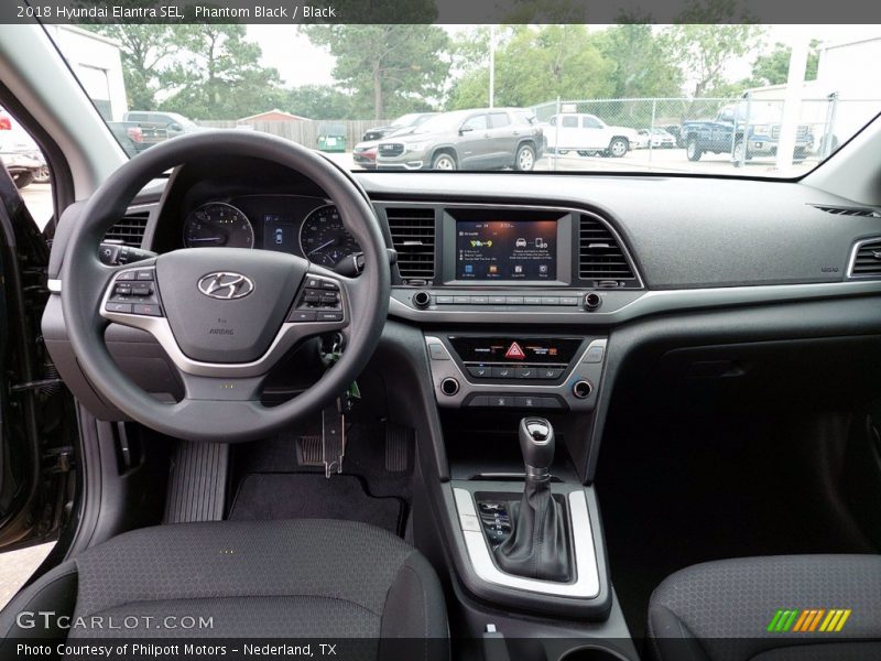 Phantom Black / Black 2018 Hyundai Elantra SEL