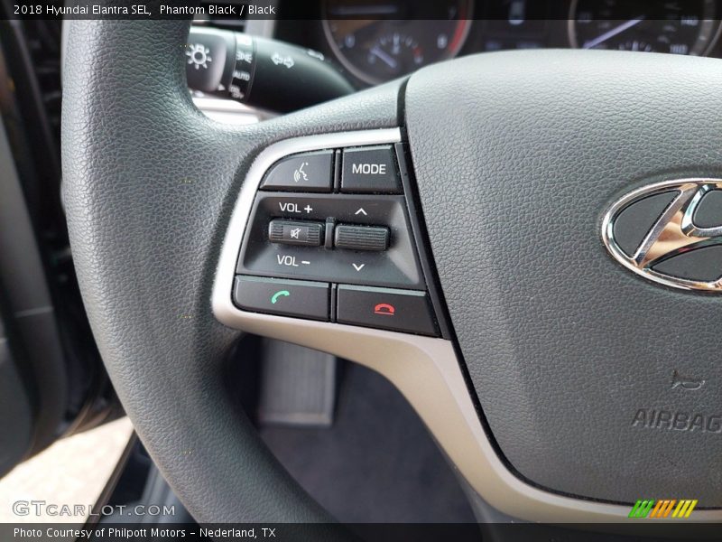 Phantom Black / Black 2018 Hyundai Elantra SEL