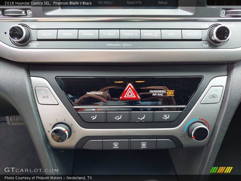 Phantom Black / Black 2018 Hyundai Elantra SEL