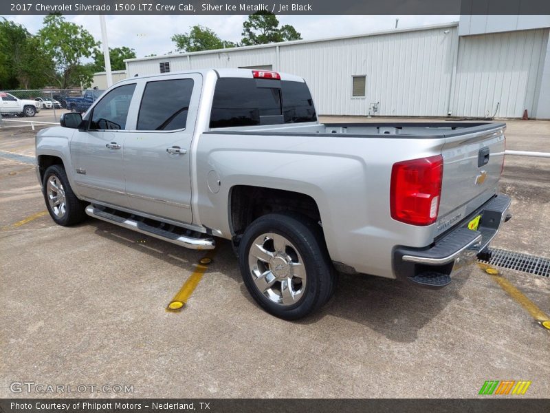 Silver Ice Metallic / Jet Black 2017 Chevrolet Silverado 1500 LTZ Crew Cab