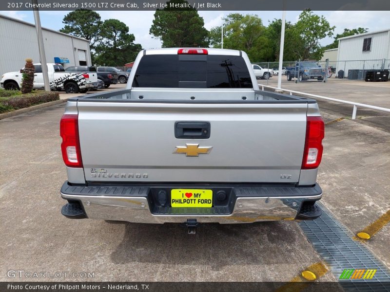 Silver Ice Metallic / Jet Black 2017 Chevrolet Silverado 1500 LTZ Crew Cab