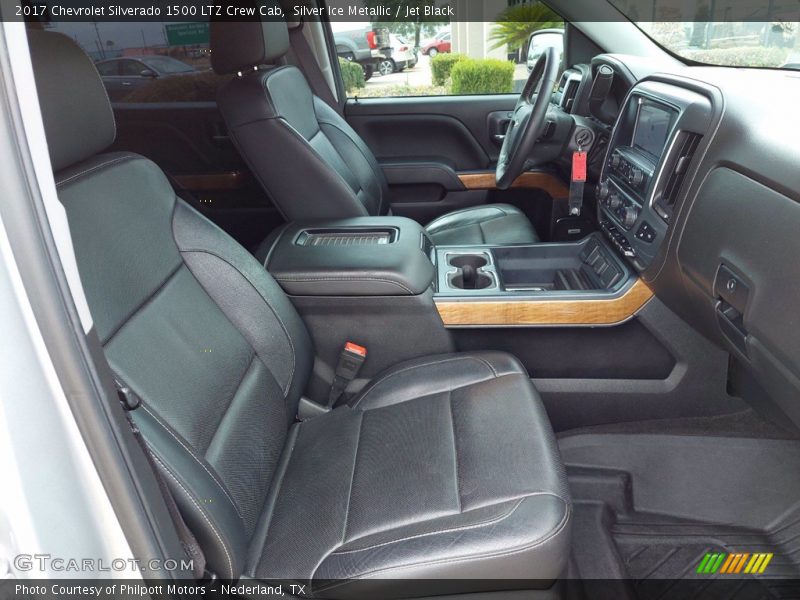 Silver Ice Metallic / Jet Black 2017 Chevrolet Silverado 1500 LTZ Crew Cab