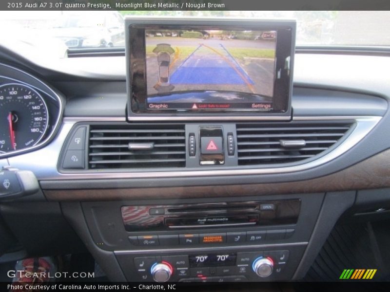 Moonlight Blue Metallic / Nougat Brown 2015 Audi A7 3.0T quattro Prestige