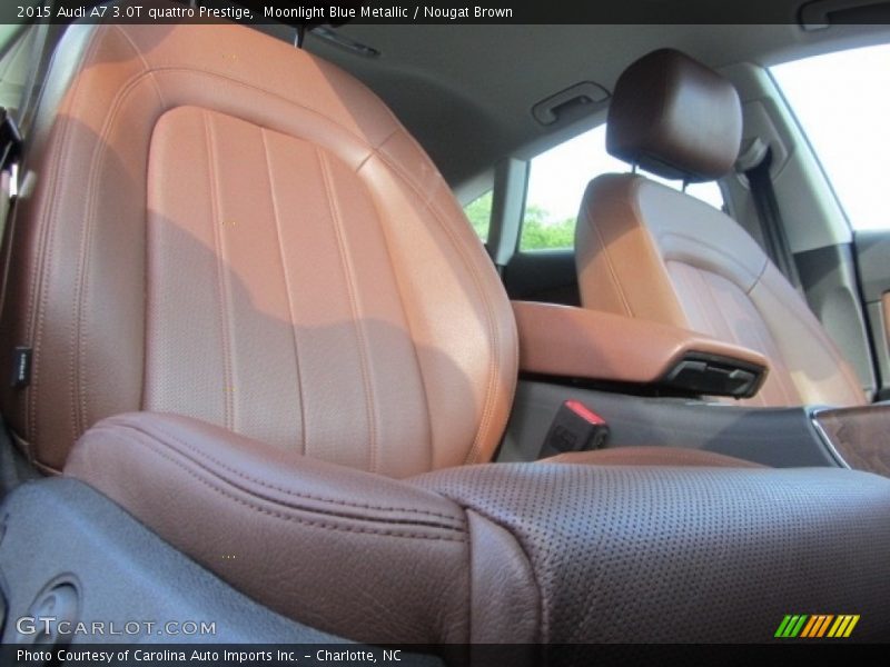 Moonlight Blue Metallic / Nougat Brown 2015 Audi A7 3.0T quattro Prestige