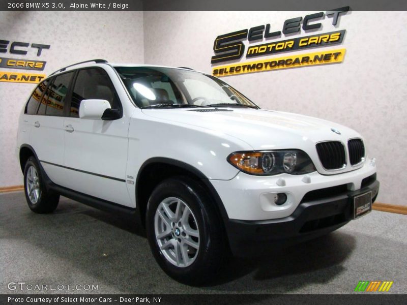 Alpine White / Beige 2006 BMW X5 3.0i