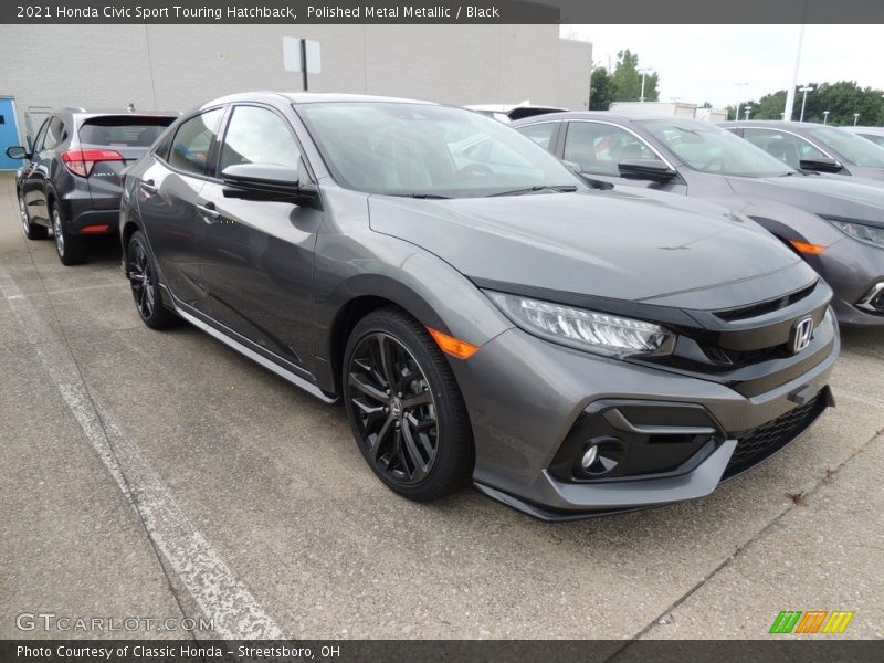 Polished Metal Metallic / Black 2021 Honda Civic Sport Touring Hatchback