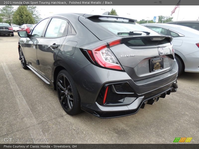 Polished Metal Metallic / Black 2021 Honda Civic Sport Touring Hatchback