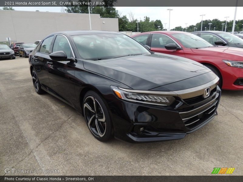 Crystal Black Pearl / Black 2021 Honda Accord Sport SE