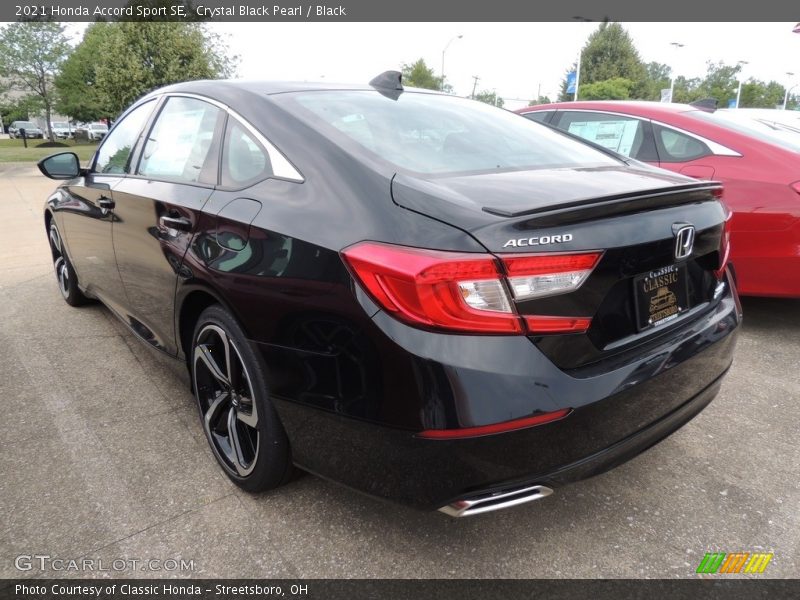 Crystal Black Pearl / Black 2021 Honda Accord Sport SE