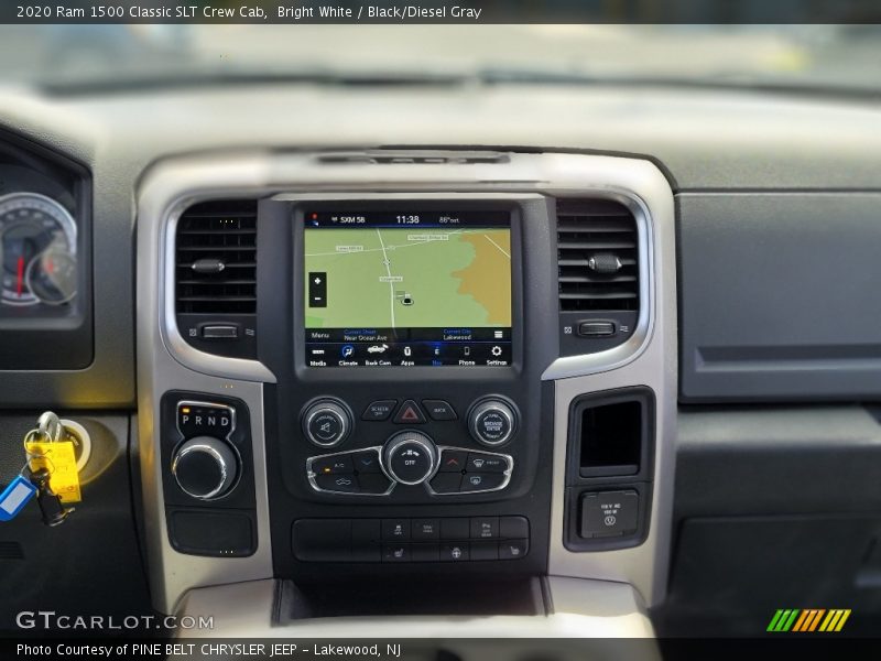 Bright White / Black/Diesel Gray 2020 Ram 1500 Classic SLT Crew Cab