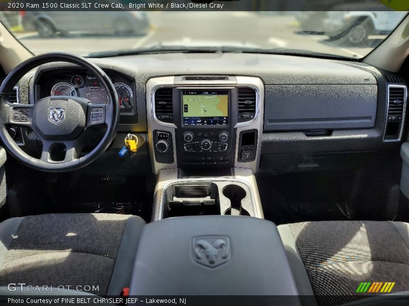 Bright White / Black/Diesel Gray 2020 Ram 1500 Classic SLT Crew Cab