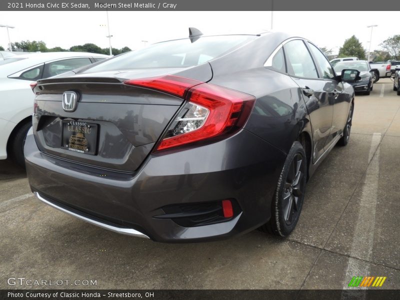 Modern Steel Metallic / Gray 2021 Honda Civic EX Sedan