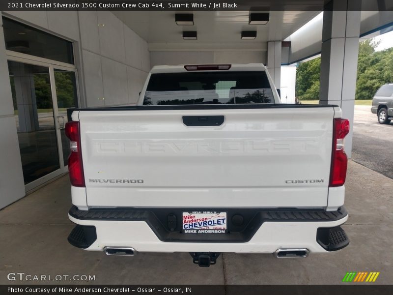 Summit White / Jet Black 2021 Chevrolet Silverado 1500 Custom Crew Cab 4x4