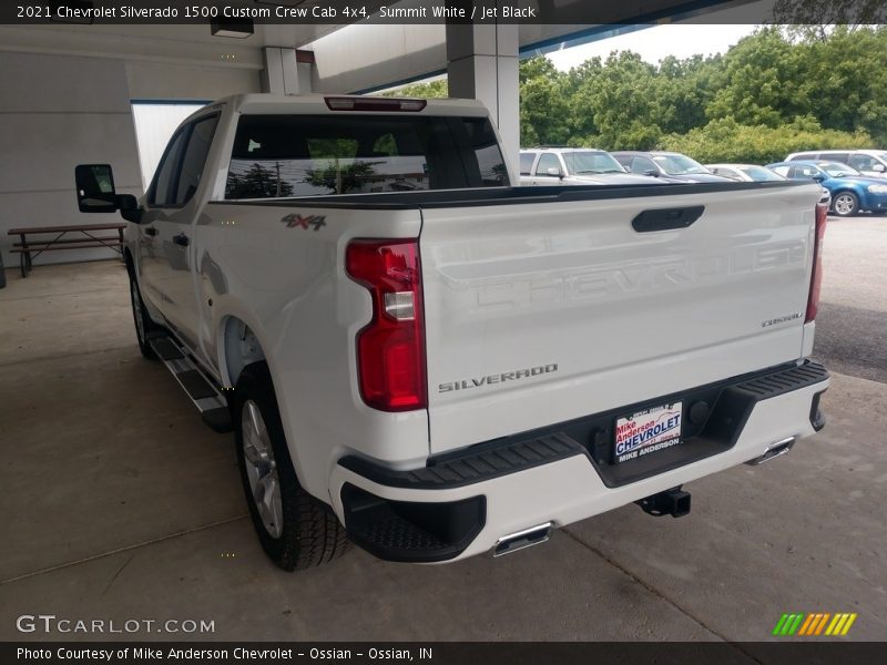 Summit White / Jet Black 2021 Chevrolet Silverado 1500 Custom Crew Cab 4x4