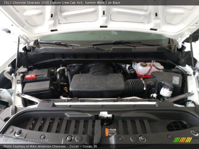 Summit White / Jet Black 2021 Chevrolet Silverado 1500 Custom Crew Cab 4x4