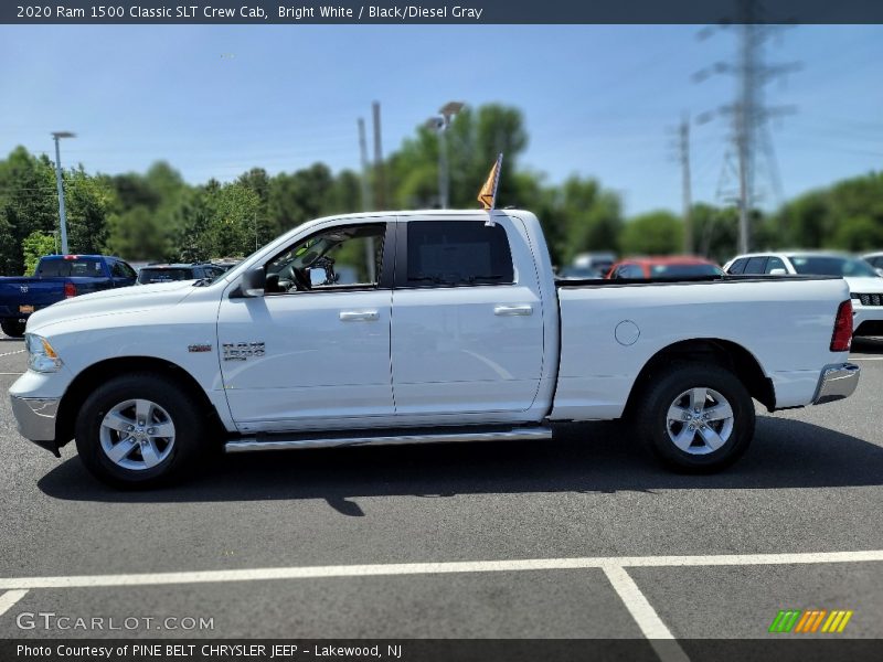 Bright White / Black/Diesel Gray 2020 Ram 1500 Classic SLT Crew Cab
