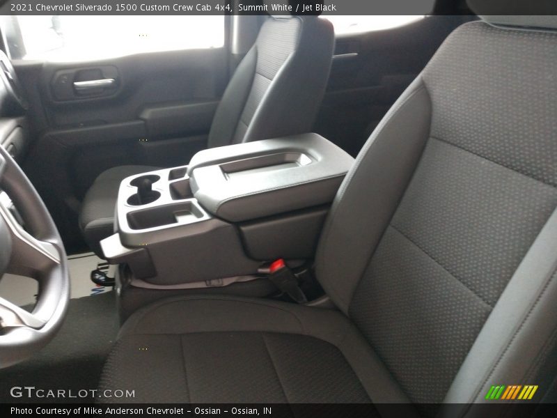 Summit White / Jet Black 2021 Chevrolet Silverado 1500 Custom Crew Cab 4x4