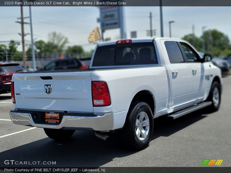 Bright White / Black/Diesel Gray 2020 Ram 1500 Classic SLT Crew Cab