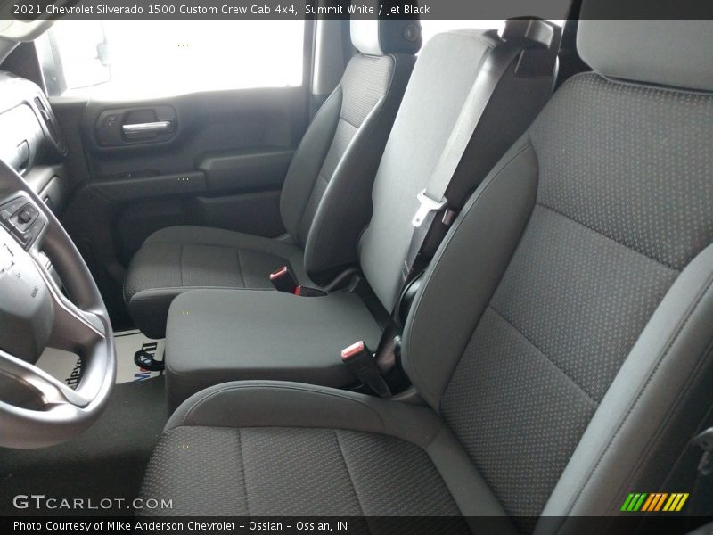 Summit White / Jet Black 2021 Chevrolet Silverado 1500 Custom Crew Cab 4x4