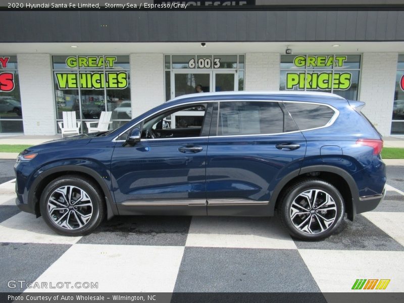 Stormy Sea / Espresso/Gray 2020 Hyundai Santa Fe Limited