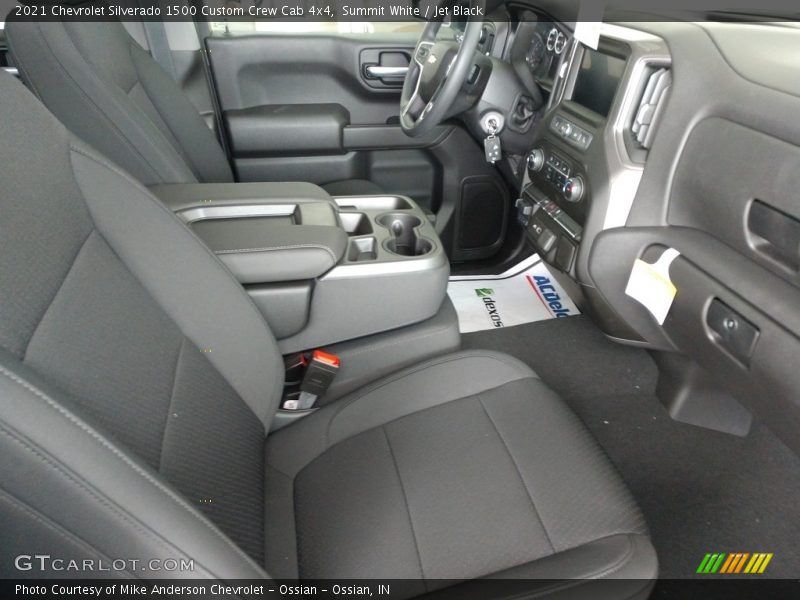Summit White / Jet Black 2021 Chevrolet Silverado 1500 Custom Crew Cab 4x4