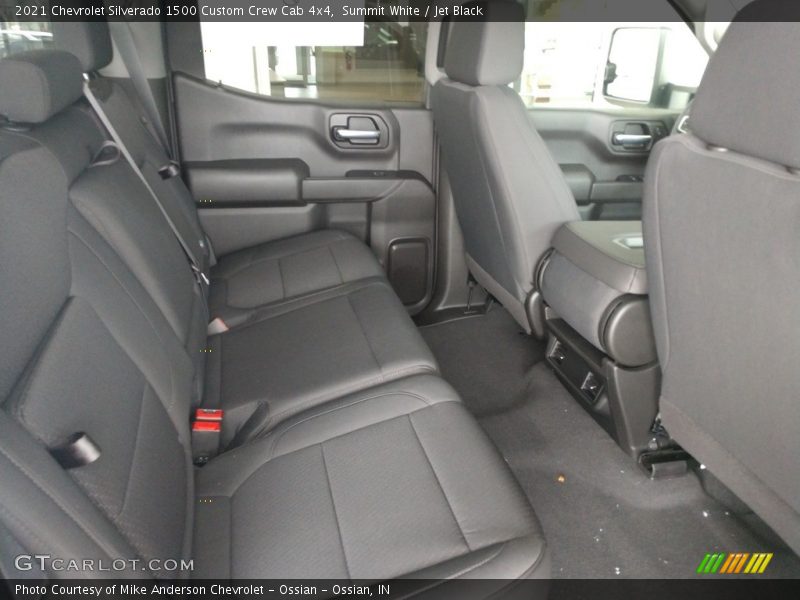 Summit White / Jet Black 2021 Chevrolet Silverado 1500 Custom Crew Cab 4x4