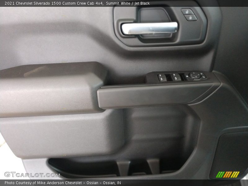 Summit White / Jet Black 2021 Chevrolet Silverado 1500 Custom Crew Cab 4x4