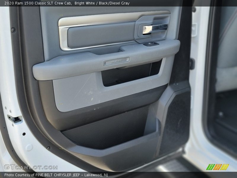 Bright White / Black/Diesel Gray 2020 Ram 1500 Classic SLT Crew Cab