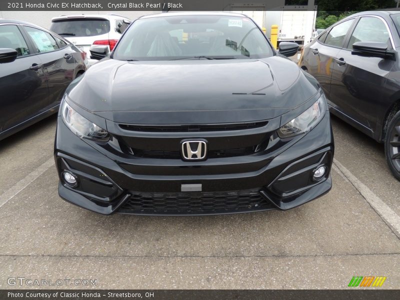 Crystal Black Pearl / Black 2021 Honda Civic EX Hatchback