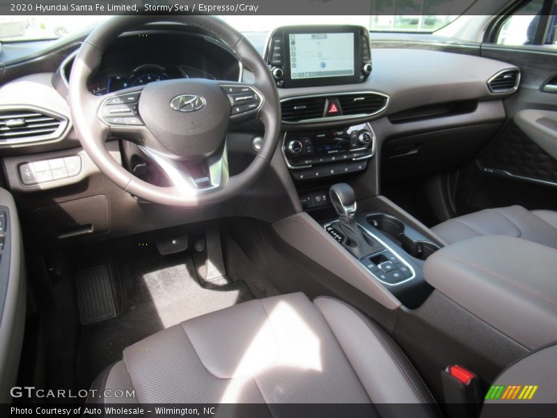 Stormy Sea / Espresso/Gray 2020 Hyundai Santa Fe Limited