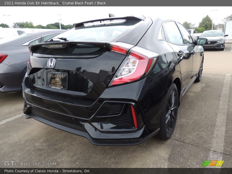 Crystal Black Pearl / Black 2021 Honda Civic EX Hatchback
