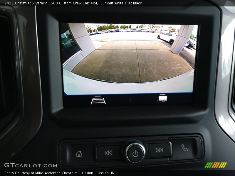 Summit White / Jet Black 2021 Chevrolet Silverado 1500 Custom Crew Cab 4x4