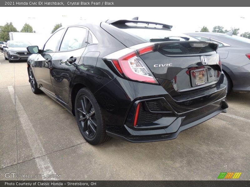 Crystal Black Pearl / Black 2021 Honda Civic EX Hatchback